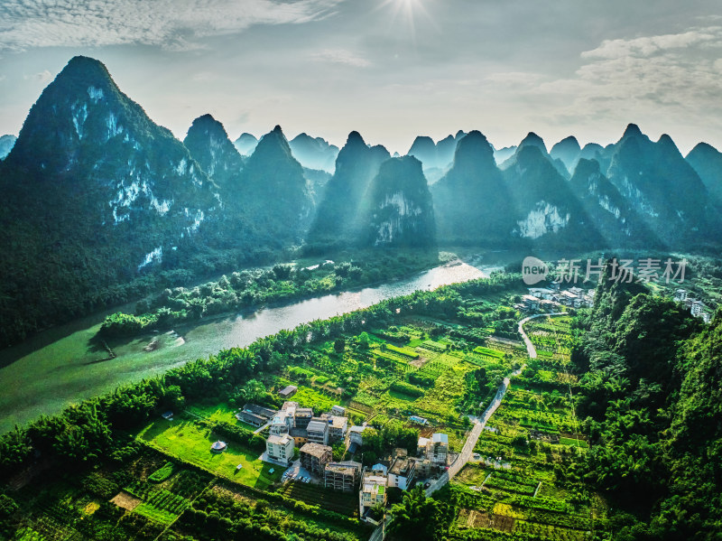 桂林九马画山风光美景