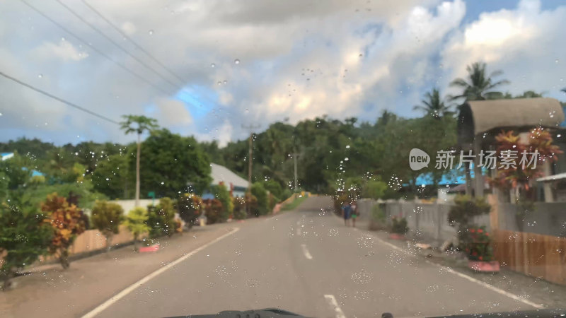 印尼巴厘岛道路街景