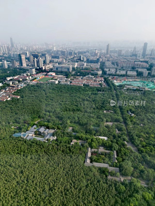 济南千佛山航拍美景