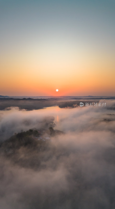 日出山水自然风景