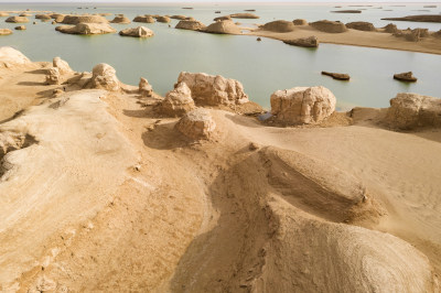 青海雅丹地貌 自然景观背景