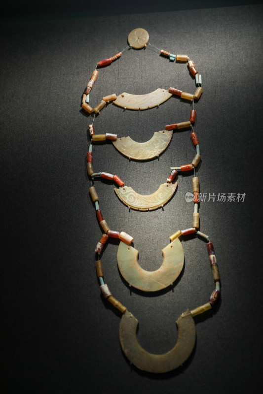 杭州良渚博物院良渚文化文物玉器玉项饰