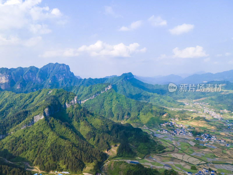 湖南张家界天门山5A景区航拍摄影图