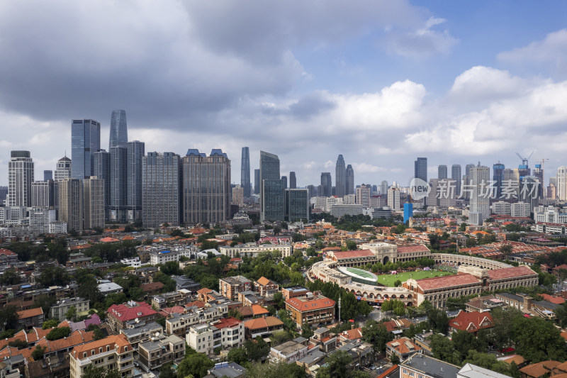 天津五大道文化旅游风景区城市建筑风光