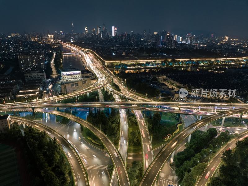 南京赛虹桥立交夜景