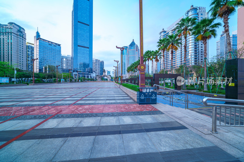广西南宁金湖广场公园与城市中心繁华景观