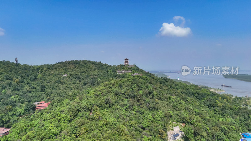 航拍鄂州西山4A景区