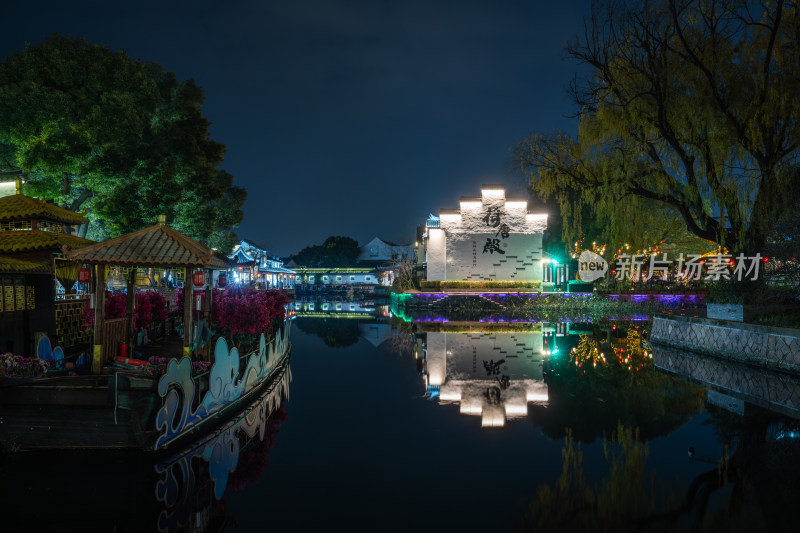 江南水乡西塘古镇夜景