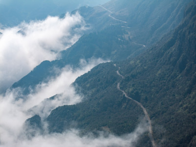 贵州六盘水坡上草原云海日出风景风光