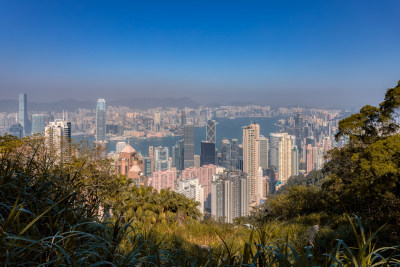 中国香港维多利亚港风景