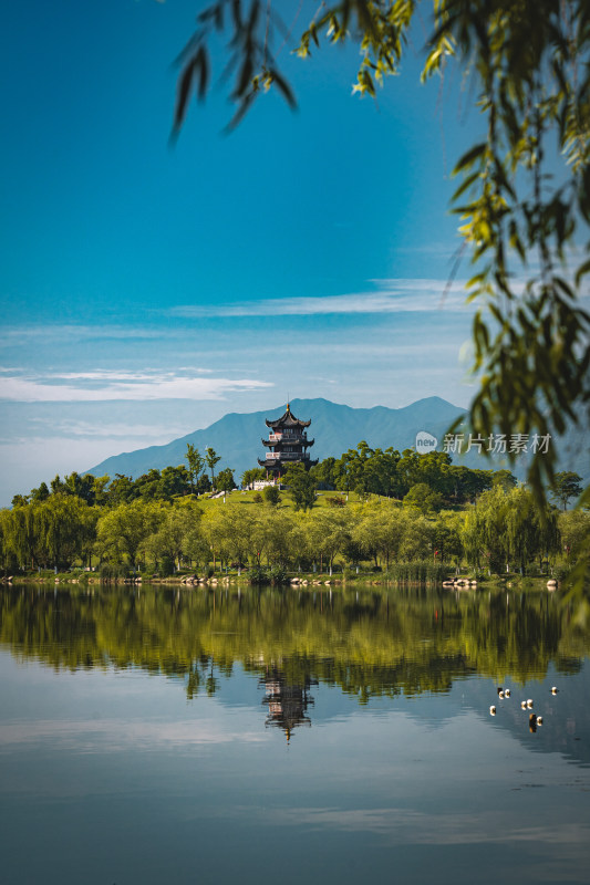 安徽省池州市青阳县芙蓉湖天秀阁