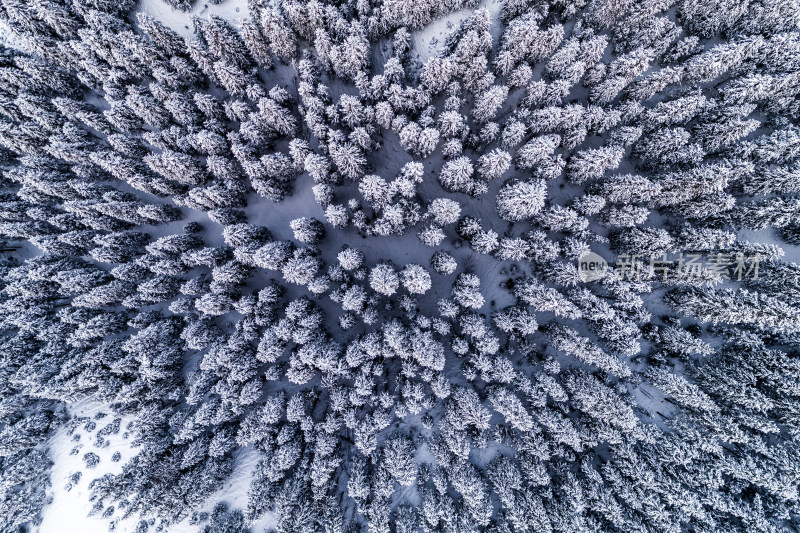 新疆冬季雪景航拍