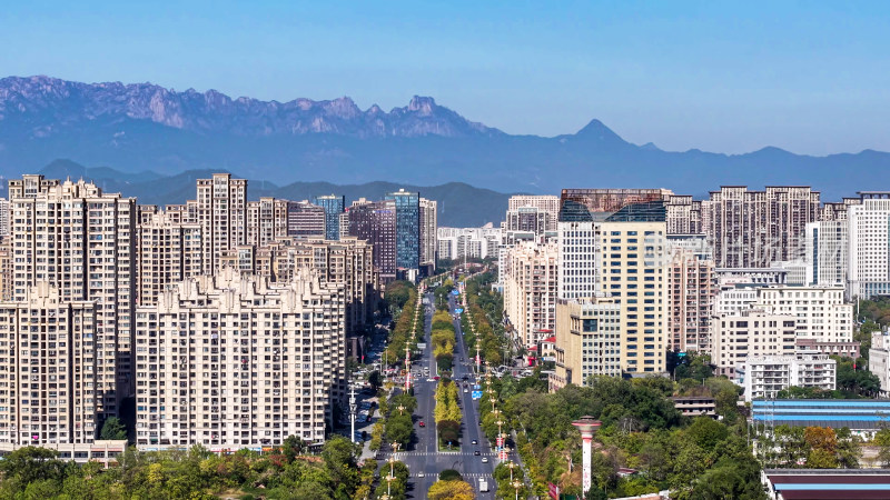 江西上饶城市风光航拍