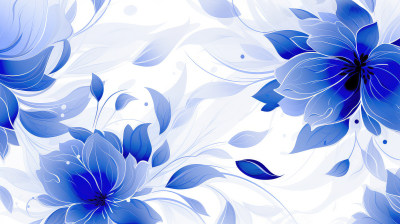蓝色印花花瓣的背景