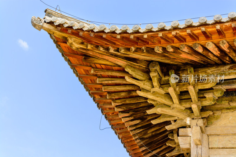 河北蔚县蔚州古城灵岩寺檐角