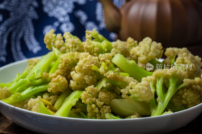 中式美食炒菜西蓝花