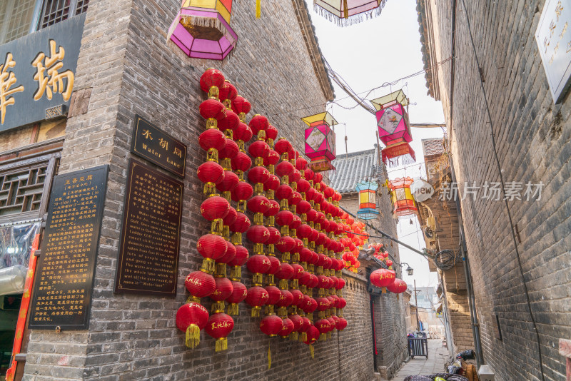 淄博周村街景古建筑