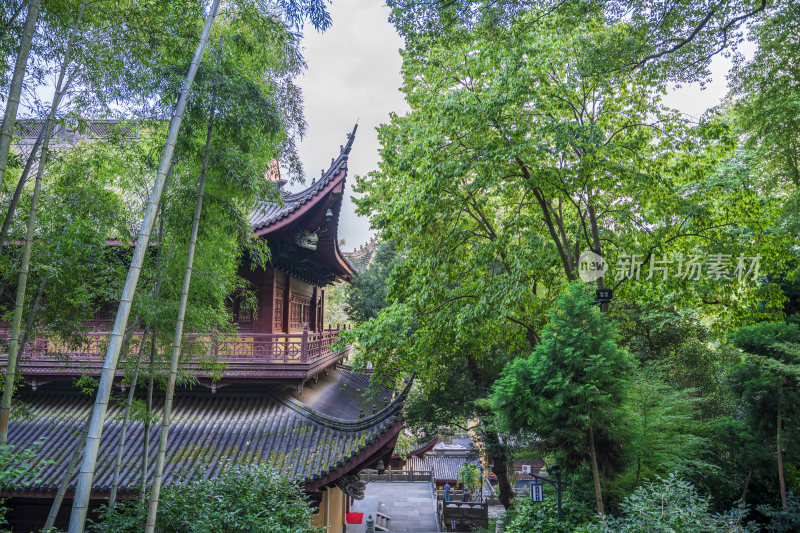 杭州西湖飞来峰灵隐寺千年古刹古建筑