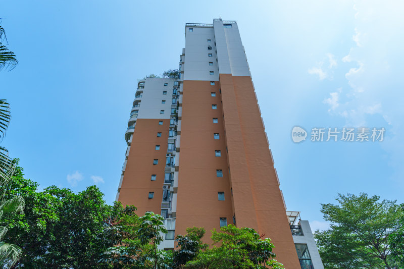 广州番禺城市住宅小区现代高楼建筑群