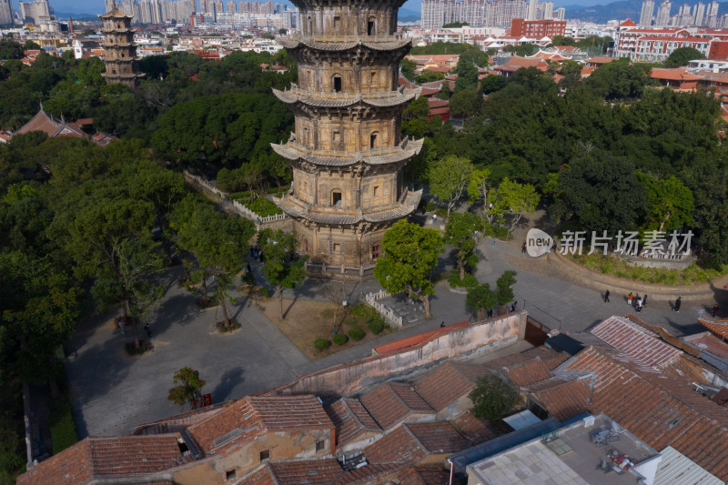 泉州古城西街航拍全景