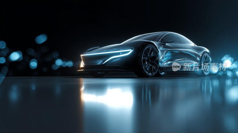 新能源汽车充电桩插画