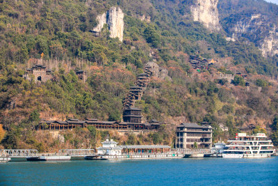 湖北宜昌三峡人家景区长江西陵峡灯影峡江域