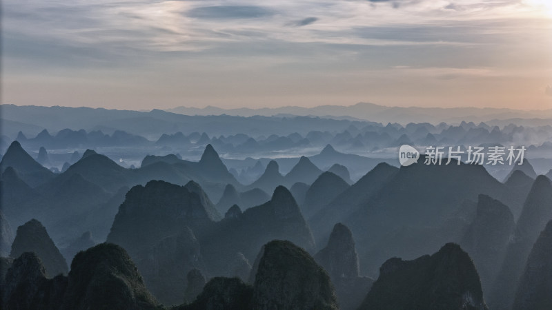 广西桂林喀斯特地貌景观