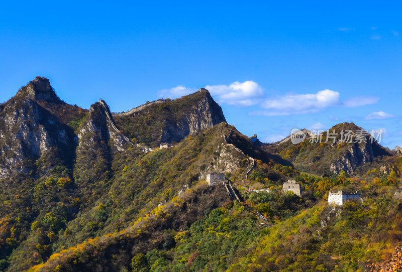 万里长城秋天自然风景