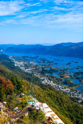 湖北黄石仙岛湖生态旅游景区，天空之城景区