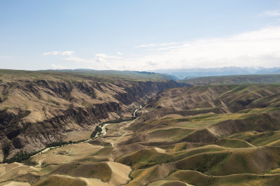 中国新疆伊犁阔克苏大峡谷自然风景