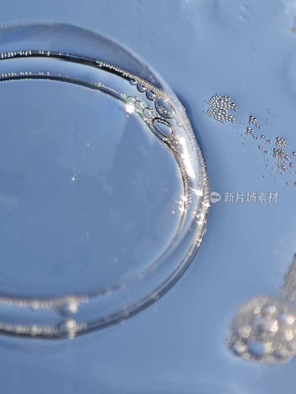 透明泡泡肥皂泡水珠特写