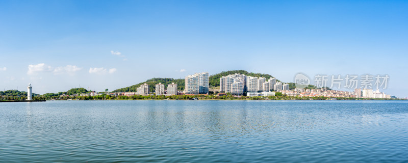 湖北省黄石市磁湖全景风光