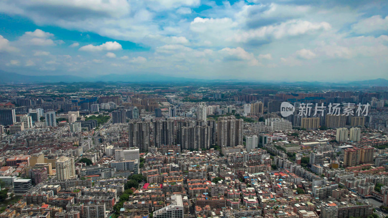 福建漳州城市大景航拍