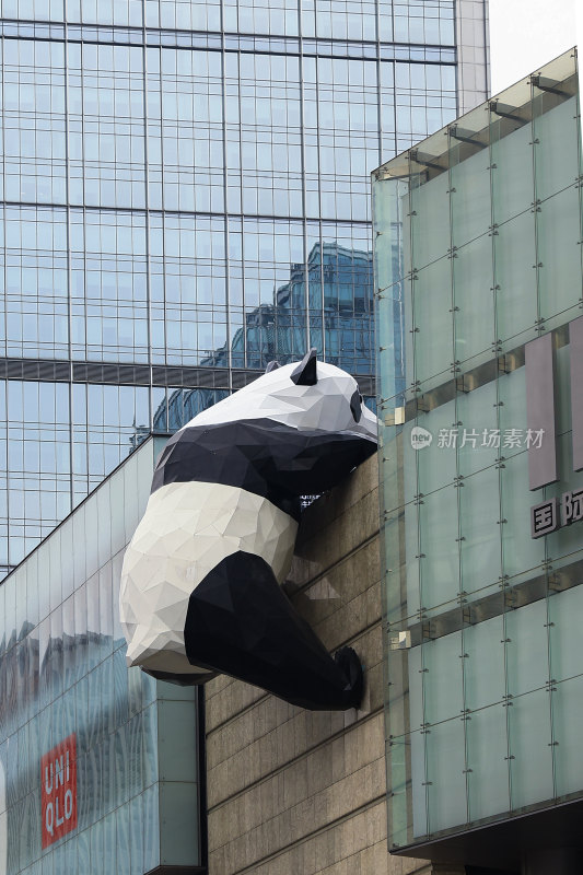 成都砖墙地标建筑景观