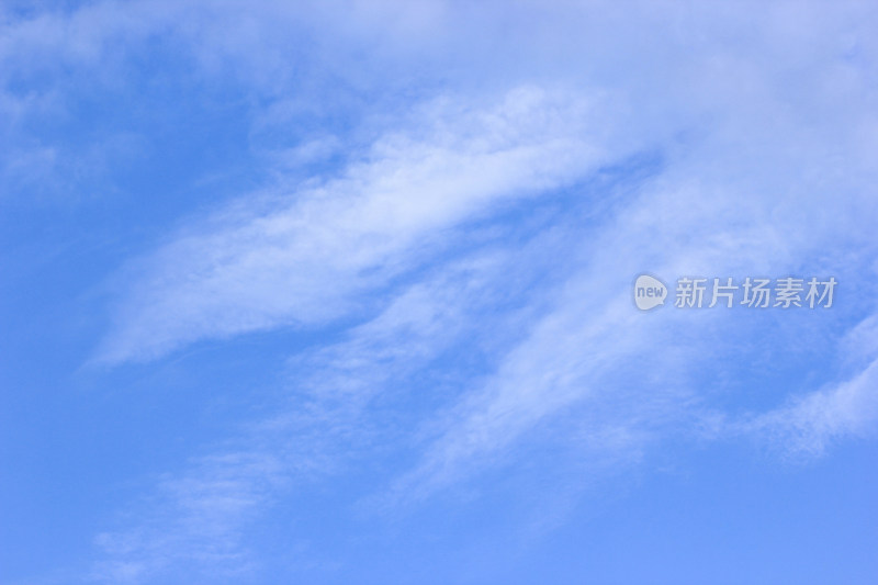 蓝天白云的天空云景