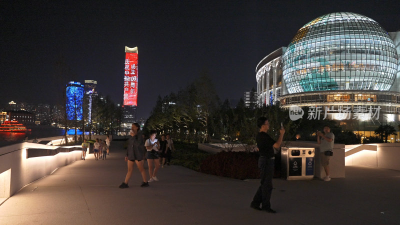 上海陆家嘴滨江夜景