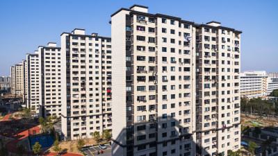 高层住宅小区外观全景