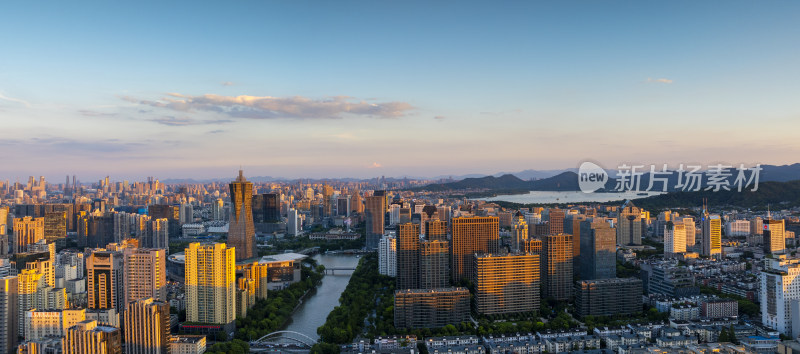 杭州大运河武林门夏天风光