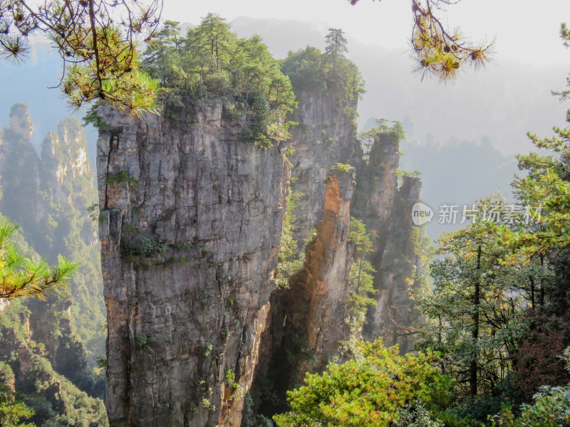 中国湖南张家界国家森林公园旅游风光