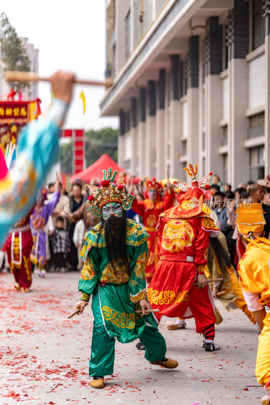 广东潮汕中国非遗英歌舞古镇戏曲盛装巡游