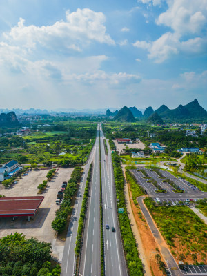 桂林绕城高速公路航拍