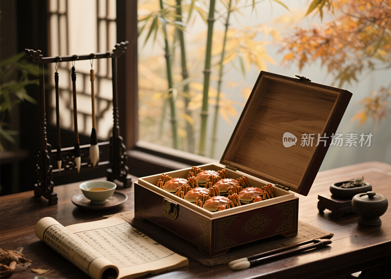 大闸蟹螃蟹蟹黄蟹肉海鲜美食