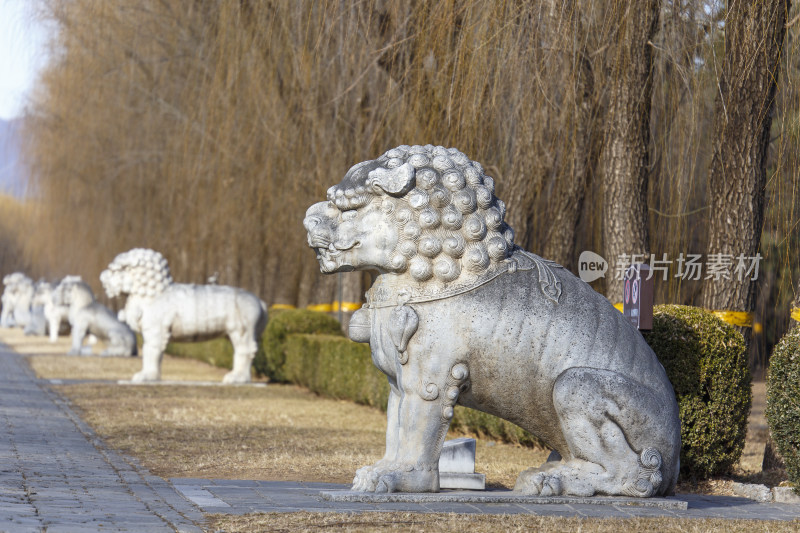 北京昌平区十三陵神道景区神路石像生