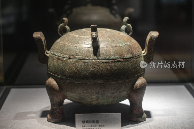 河南洛阳博物馆战国蟠螭铜鼎