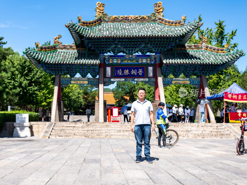 山西太原晋祠景区晋祠博物馆景点景观