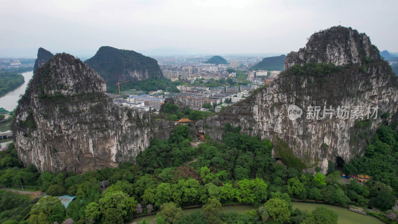 桂林南溪山航拍图