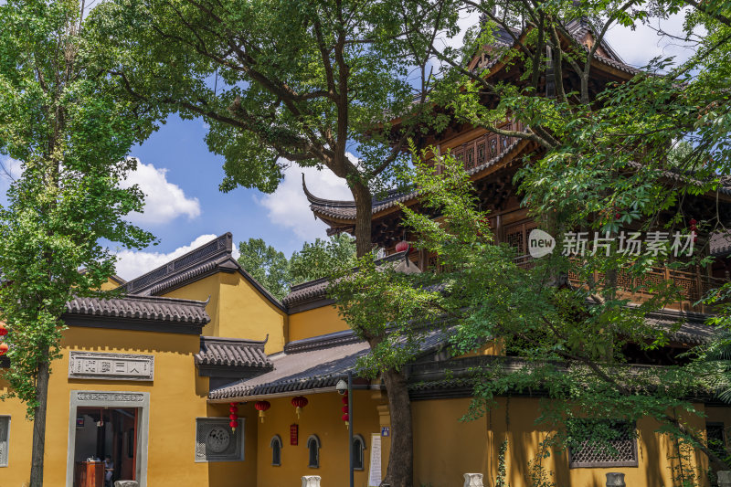 杭州西湖三天竺法镜寺古建筑风景