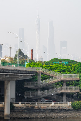 中国城市未来之窗广州之窗眺望广州塔CBD