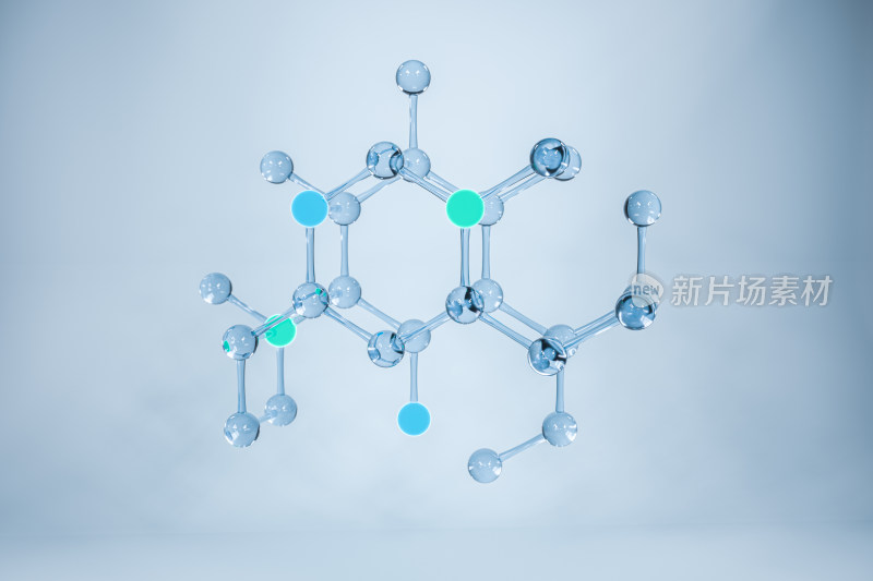 化学分子构成 三维渲染