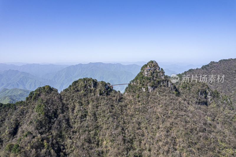 陕西南宫山景区山峰自然风光摄影配图